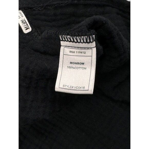 Monrow Black Easy Mini Dress XL - Picture 9 of 10